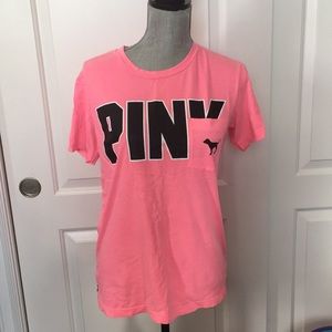 VS PINK Neon Pink Oversized Shirt